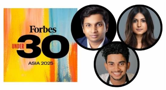 Sri Lankan Trio On Forbes' 30 Under 30 Asia List